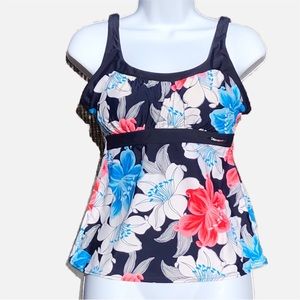 Zero Exposure Women’s Tankini Bathing Suit Swimsuit Size Petite Medium (8/10)